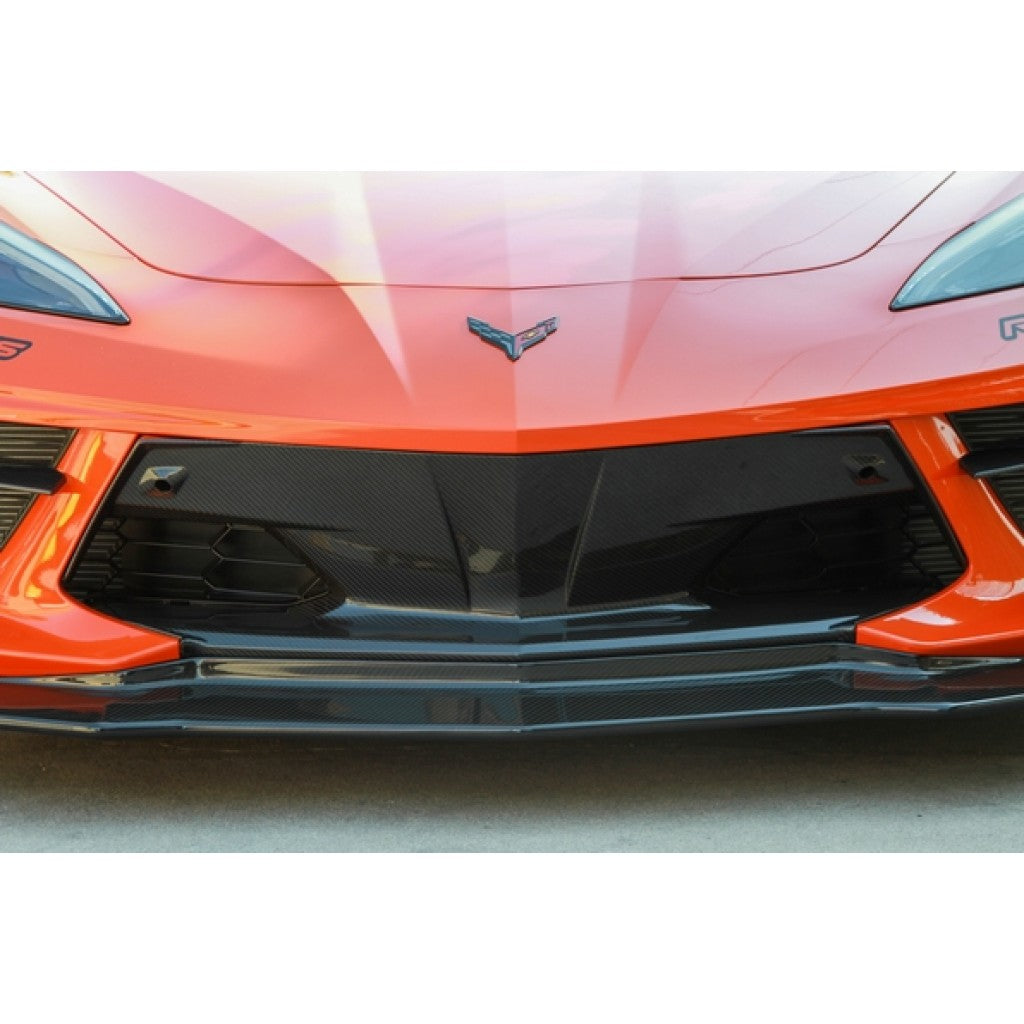 C8 Corvette Front Bumper Center Bezel - Carbon Fiber : 2020-2023