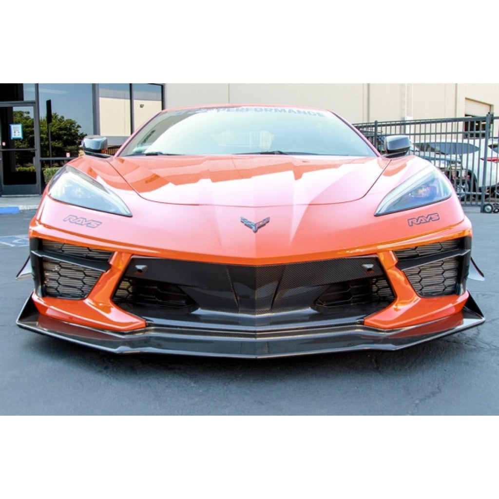 C8 Corvette Front Bumper Center Bezel - Carbon Fiber : 2020-2023