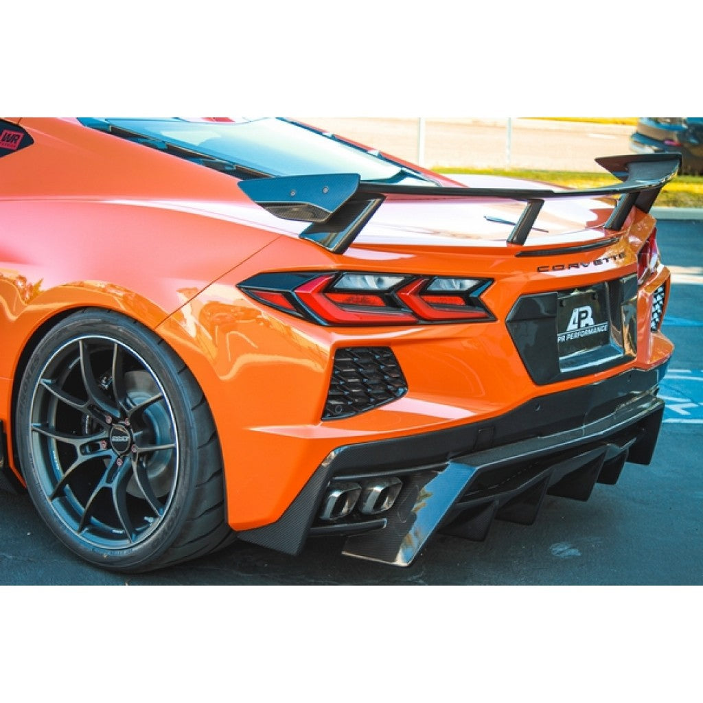 C8 Corvette License Plate Backing Plate - Carbon Fiber : C8 2020-2023