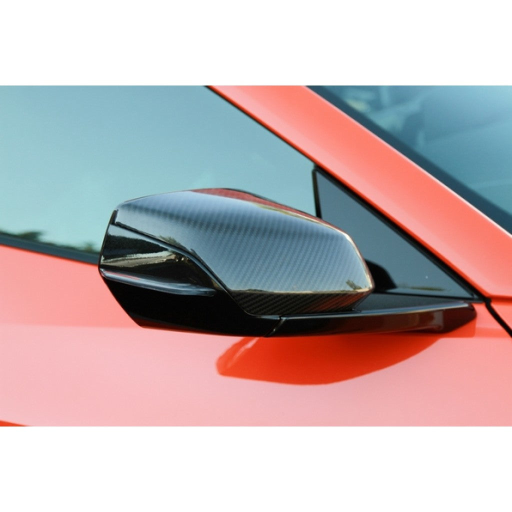 C8 Corvette Replacement Side Mirrors - Carbon Fiber : C8 2020 - 2023