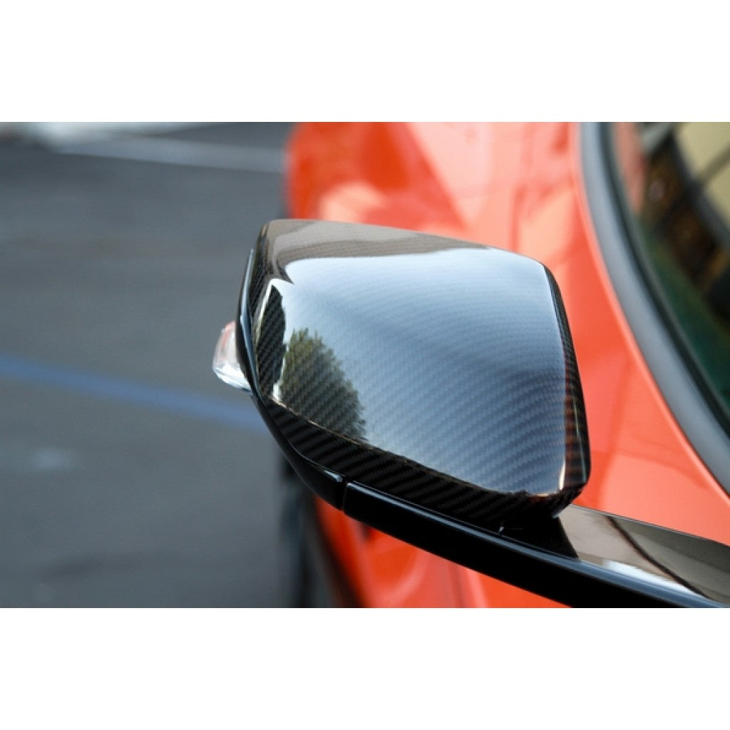 C8 Corvette Replacement Side Mirrors - Carbon Fiber : C8 2020 - 2023