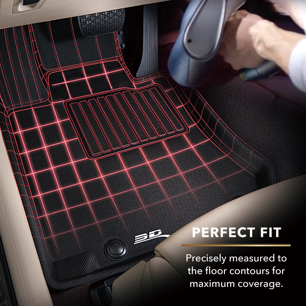 C7 Corvette 3D MAXpider KAGU Rubber/All Weather Floor Mats - Black : C7 Stingray, Z51, Z06, Grand Sport, ZR1