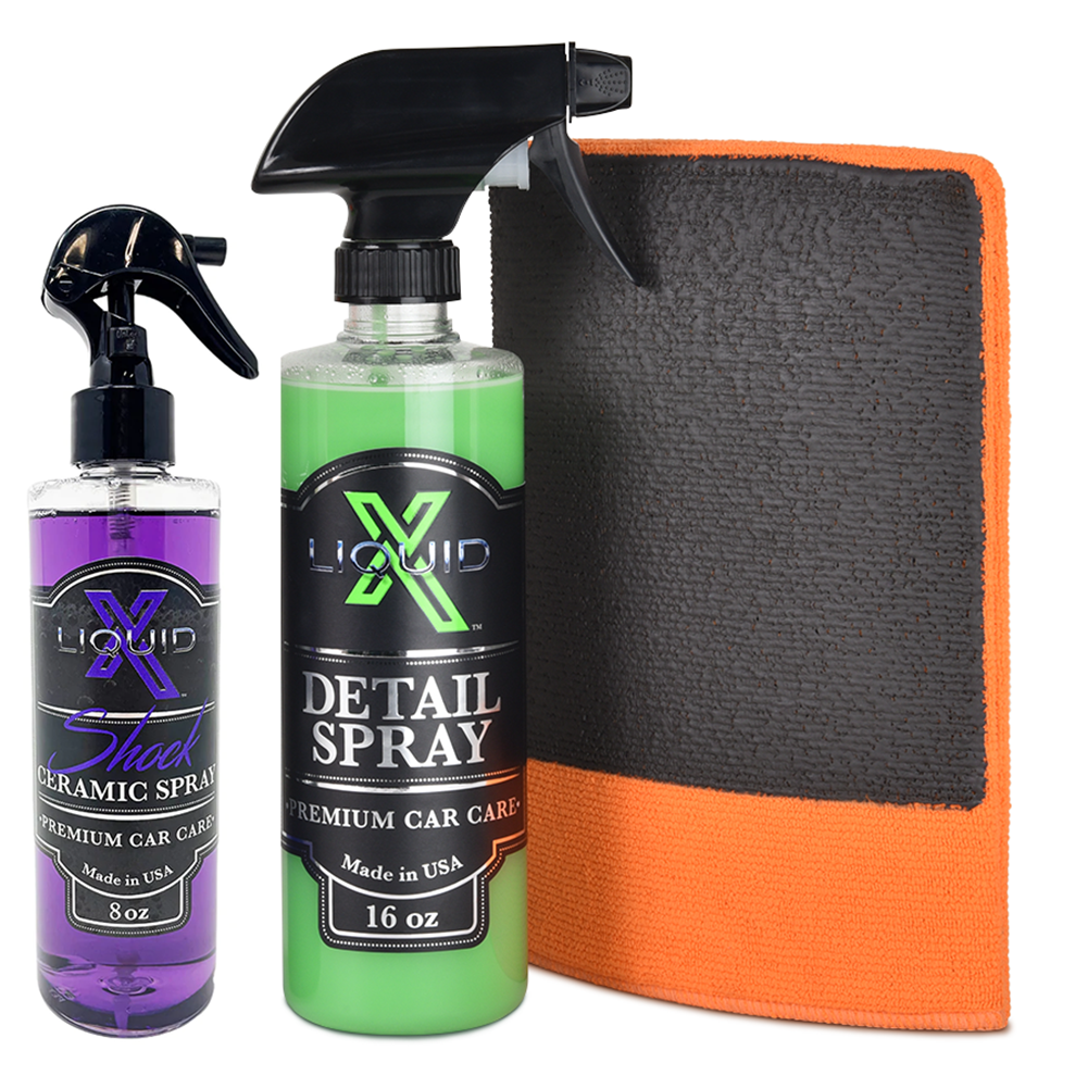 Liquid X Clay Mitt and Shock Ceramic Spray Bundle