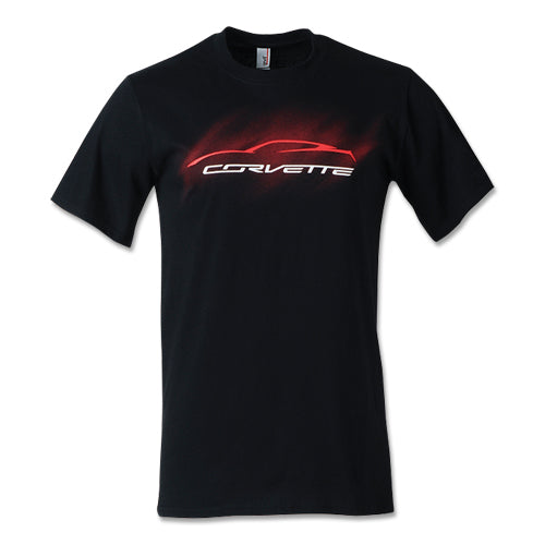 C7 Corvette Stingray Gesture Mist T-shirt : Black