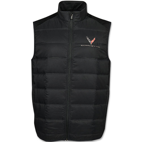 C8 Corvette Callaway Quilted Vest : Black