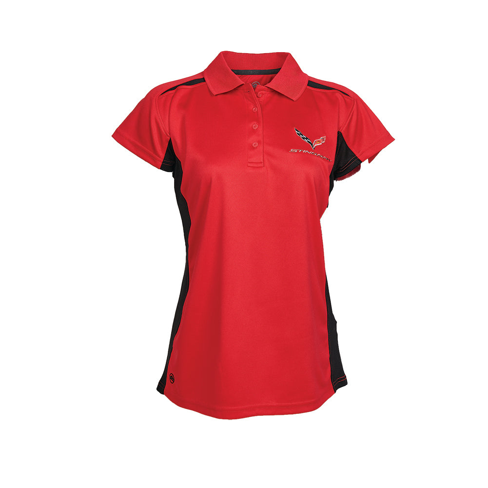 Corvette Ladies Stingray Match Tech Polo : C7 Stingray