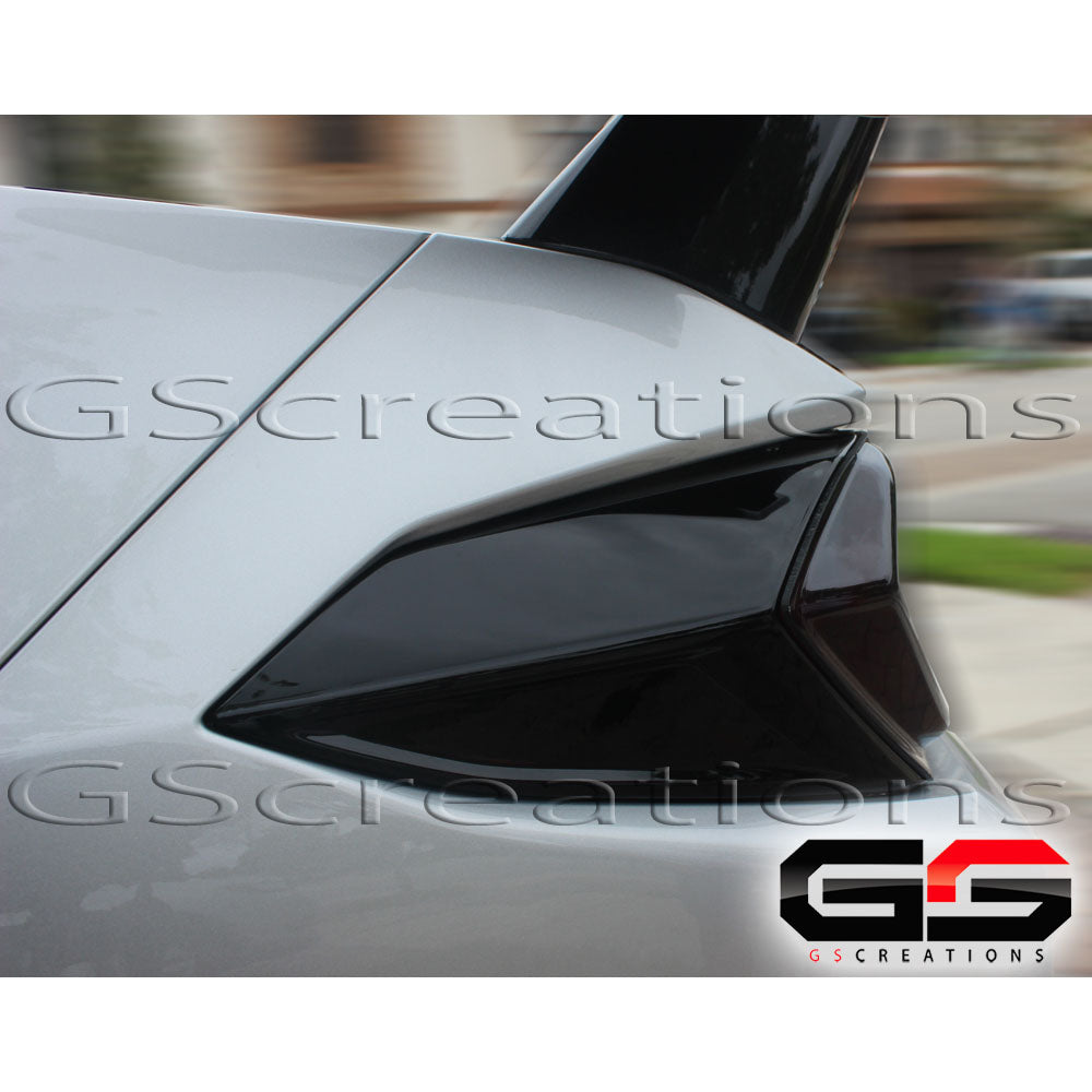 Corvette Rear Tail Light Molded Rear Blackout Smoked Covers : C8 Stingray, Z51