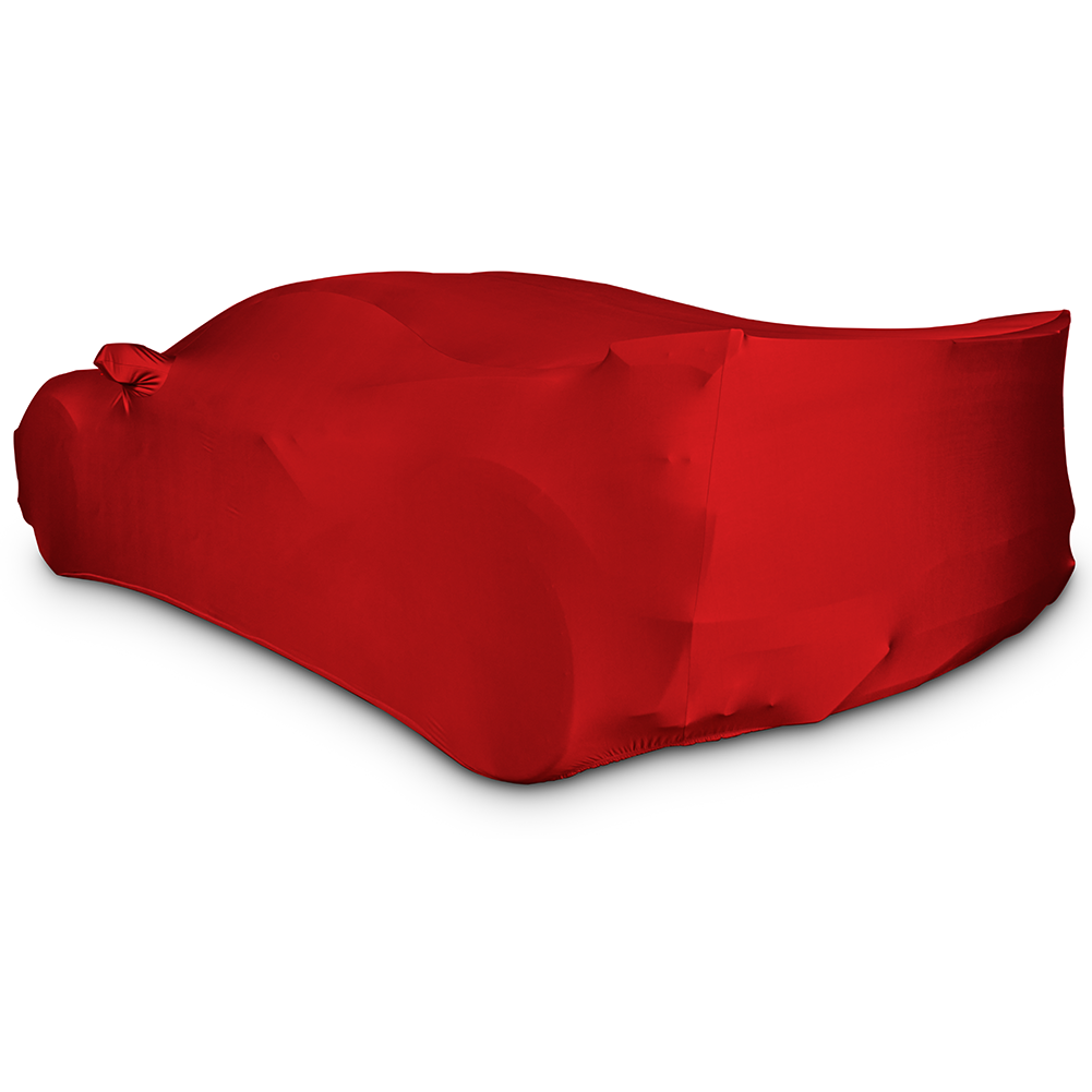 Corvette Ultraguard Stretch Satin Car Cover - Red - Indoor : C8 Stingray, Z51