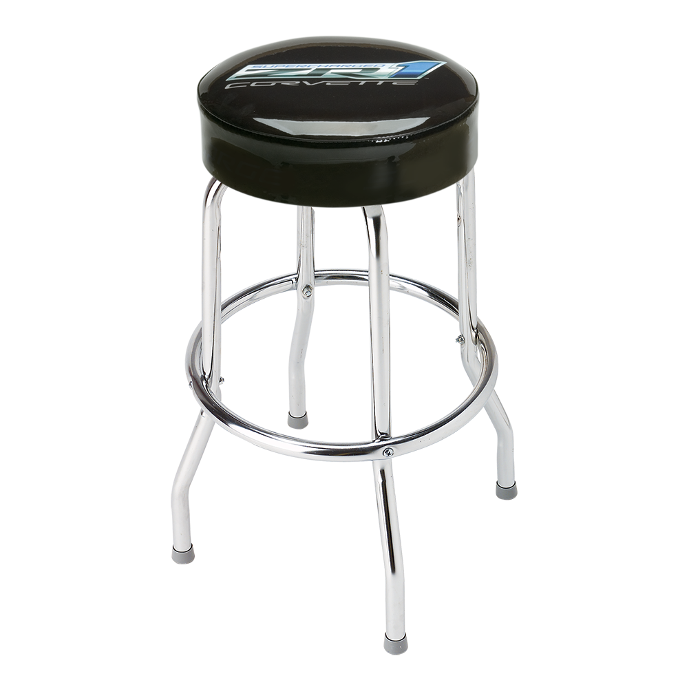 Corvette Counter Stool with C6 ZR1 Supercharged Logo