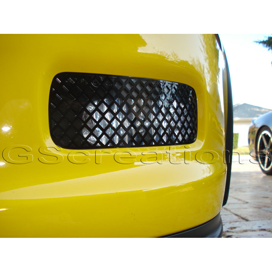 Corvette Driving / Fog Light Black Mesh Cover Kit : 2005-2013 C6 Z06. Grand Sport, ZR1