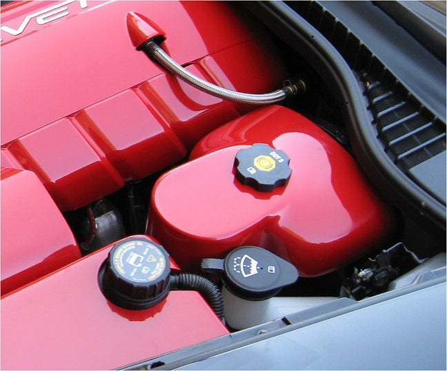 Corvette Brake Reservoir/Booster Cover - Custom Painted Victory Red : C6
