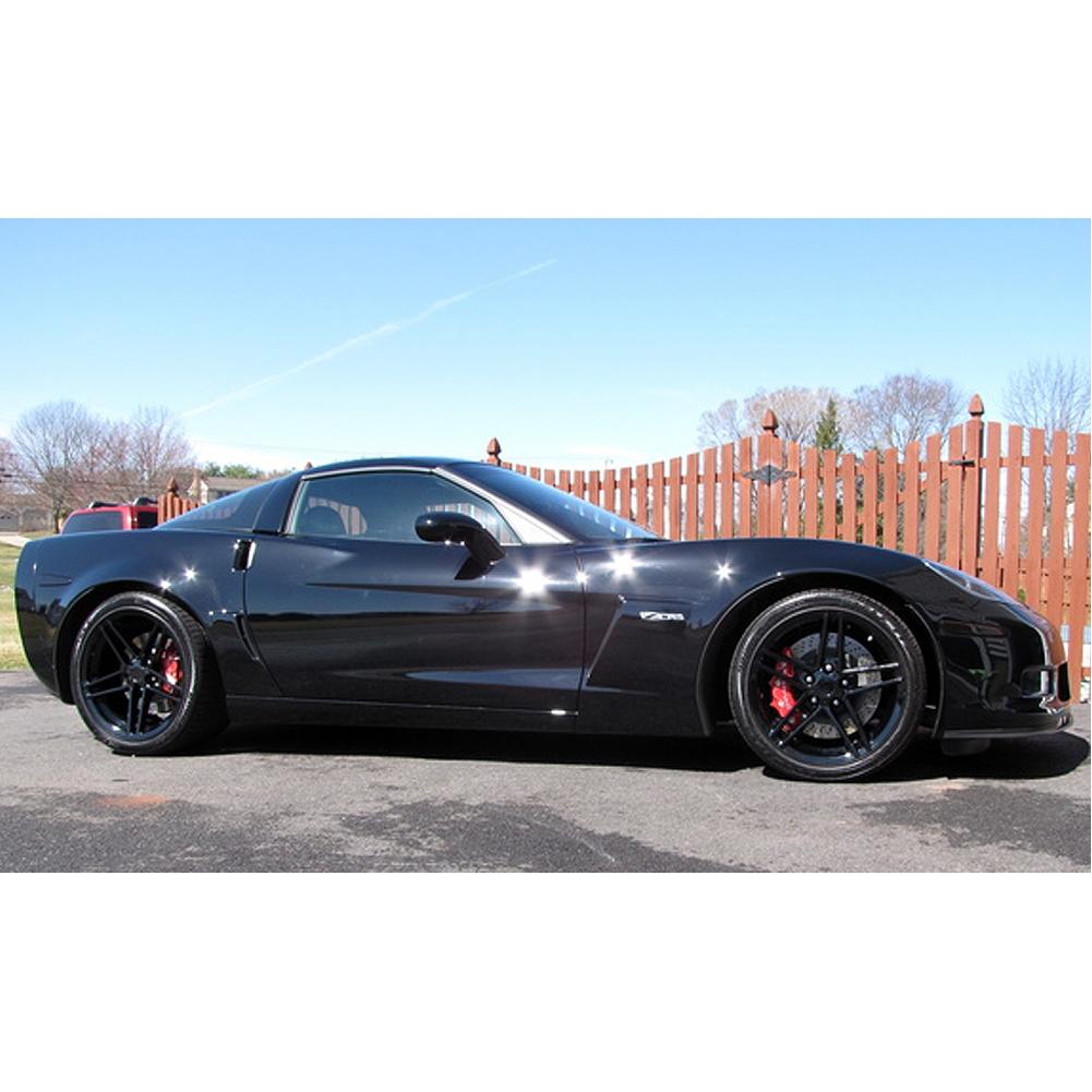 C6Z06 Style Corvette Wheels (Set): Gloss Black