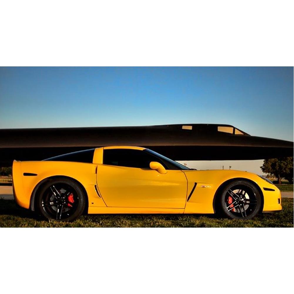 C6Z06 Style Corvette Wheels (Set): Gloss Black
