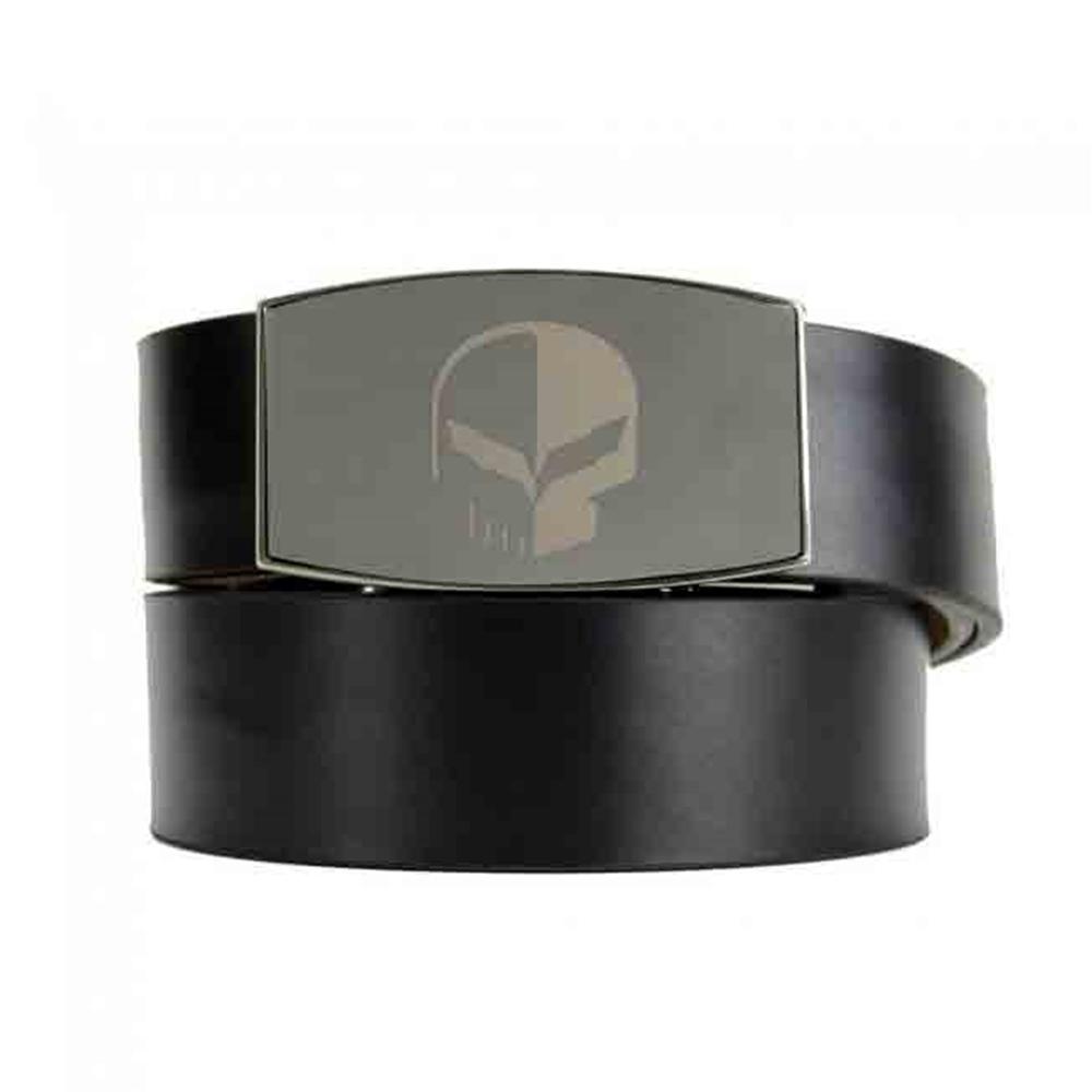 C7 Corvette Racing Jake Leather Belt and Buckle - Brushed