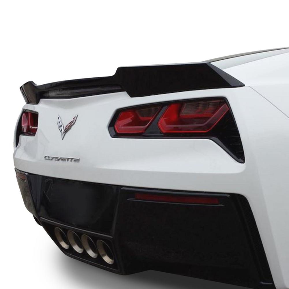 C7 Corvette Rear Spoiler - Wickerbill Inspired - Painted Carbon Flash : Stingray