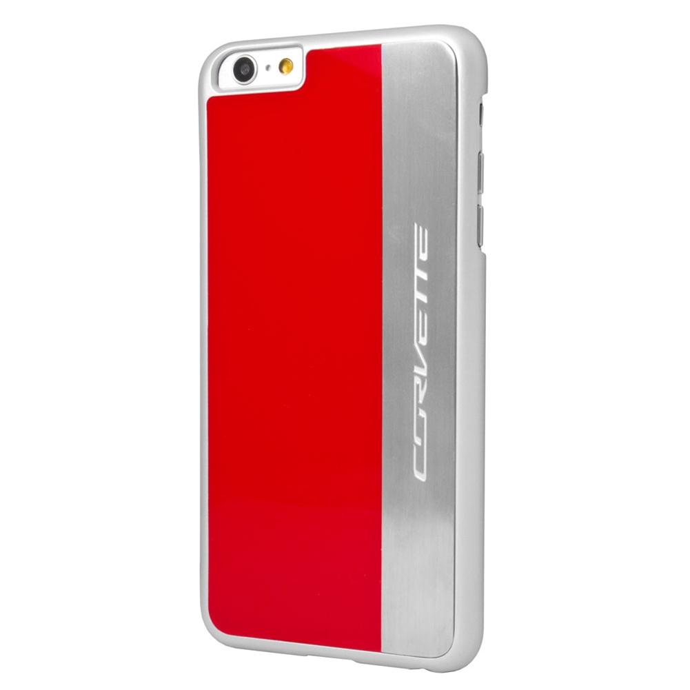 C7 Corvette Script - Hardcase iPhone 6 PLUS/6 PLUS S Case : Silver Brushed