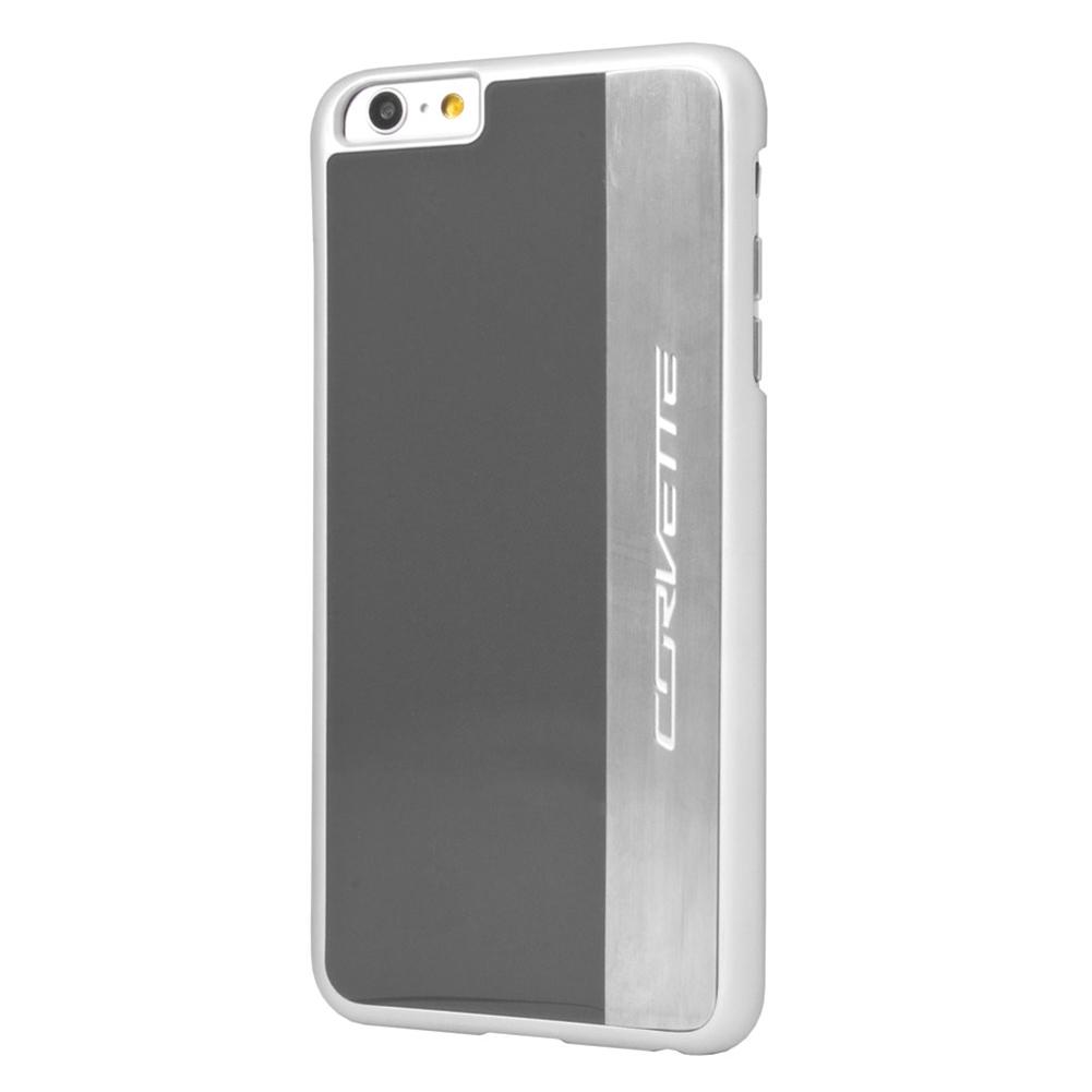 C7 Corvette Script - Hardcase iPhone 6 PLUS/6 PLUS S Case : Silver Brushed
