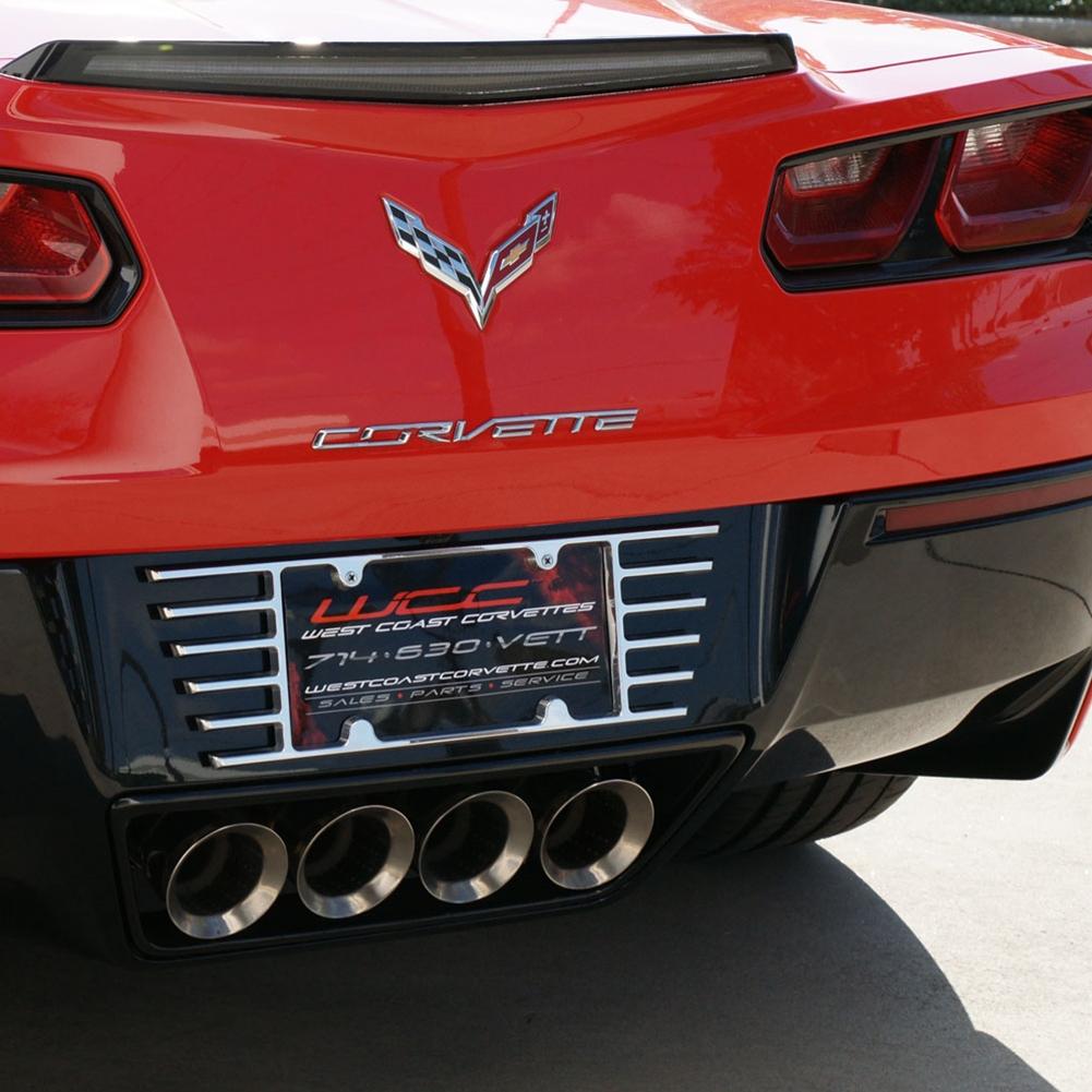 C7/C8 Corvette Stingray Billet Open End License Plate Frame