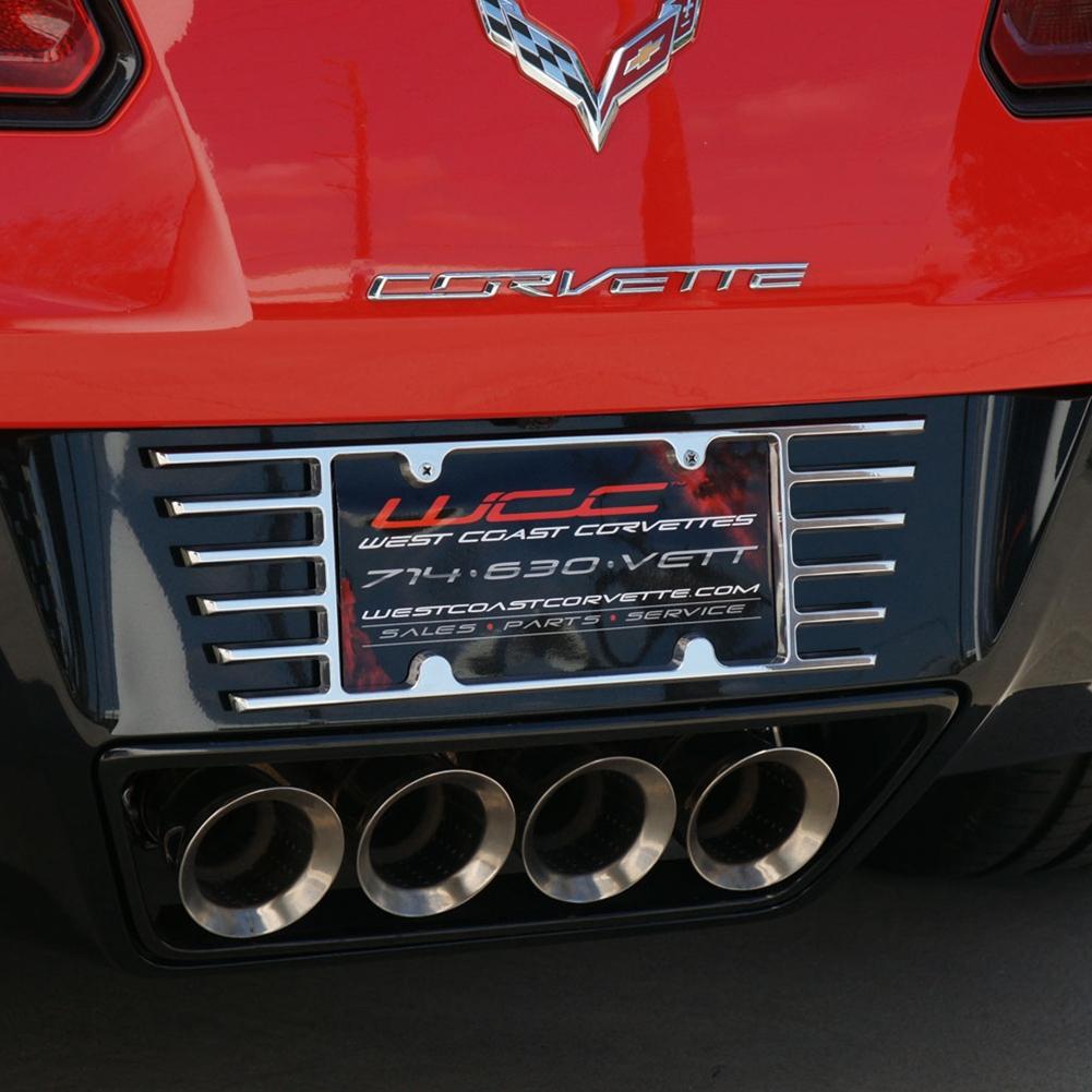 C7/C8 Corvette Stingray Billet Open End License Plate Frame