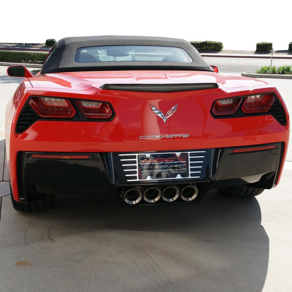 C7/C8 Corvette Stingray Billet Open End License Plate Frame