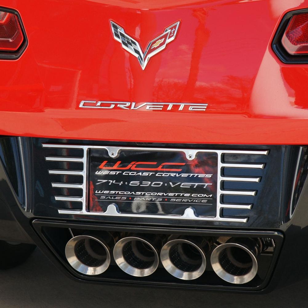 C7/C8 Corvette Stingray Billet Open End License Plate Frame