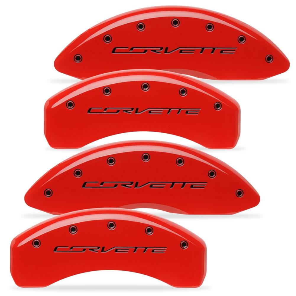 C7 Corvette Stingray Brake Caliper Cover Set with Black 