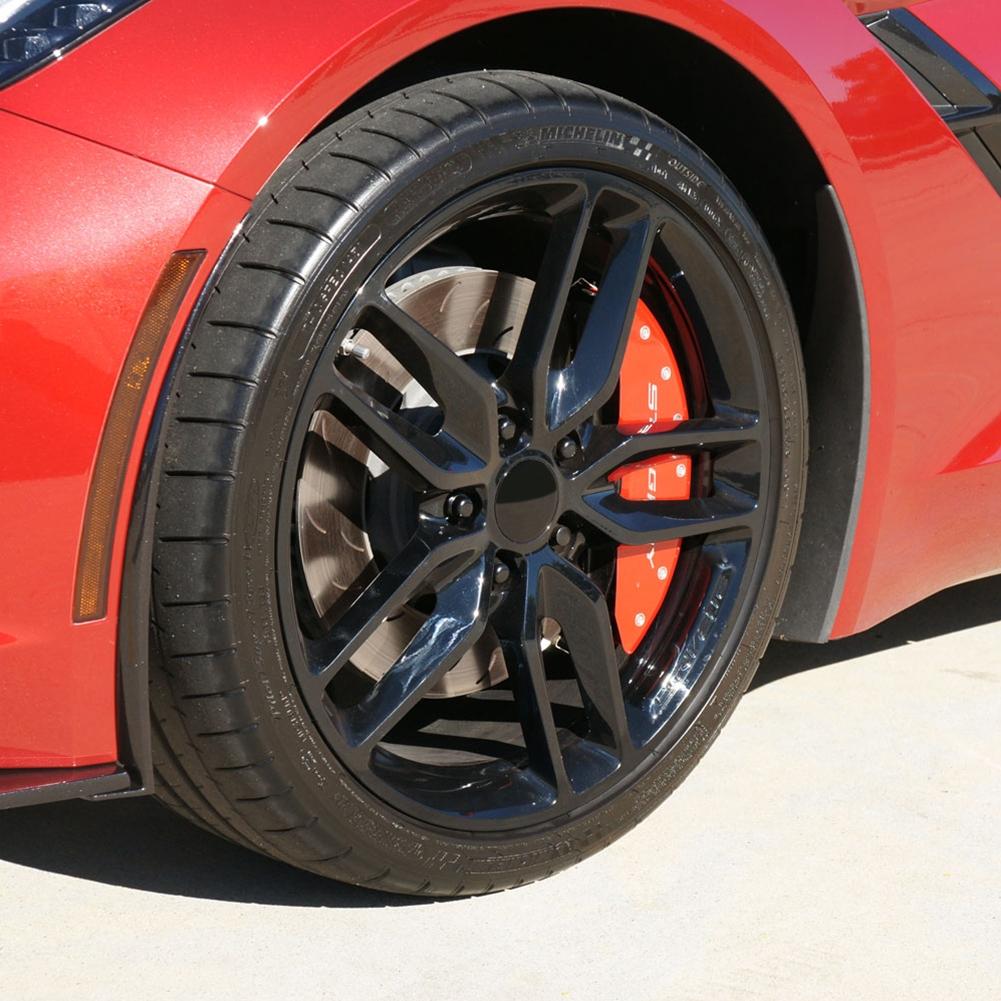 C7 Corvette Stingray Brake Caliper Cover Set with "STINGRAY" Script : Red CLEARANCE: