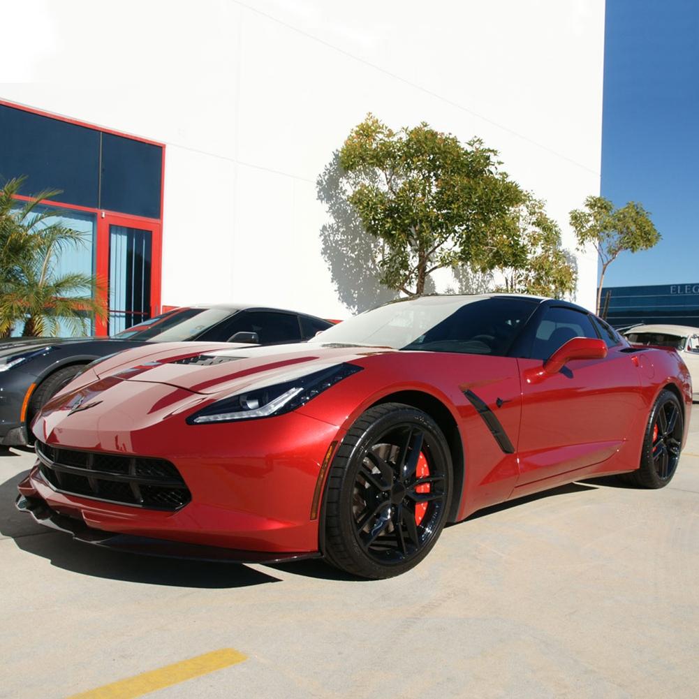 C7 Corvette Stingray Brake Caliper Cover Set with "STINGRAY" Script : Red CLEARANCE: