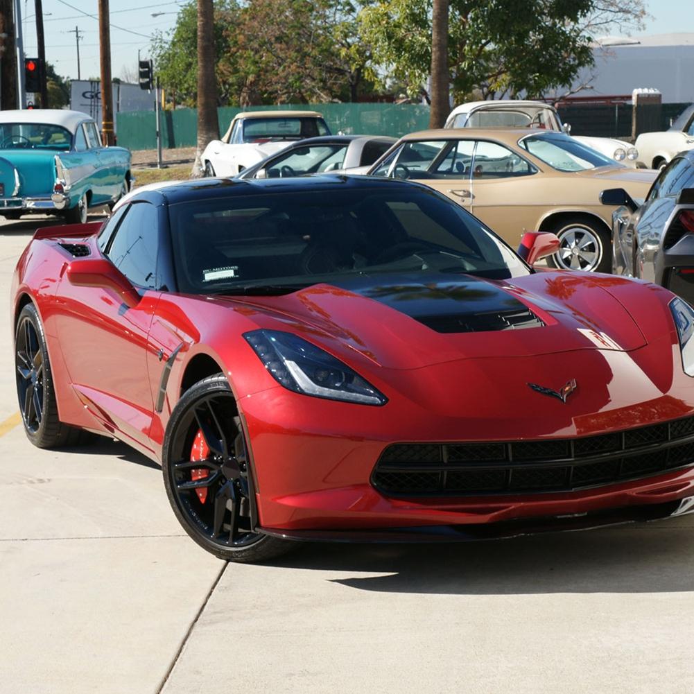 C7 Corvette Stingray Brake Caliper Cover Set with "STINGRAY" Script : Red CLEARANCE: