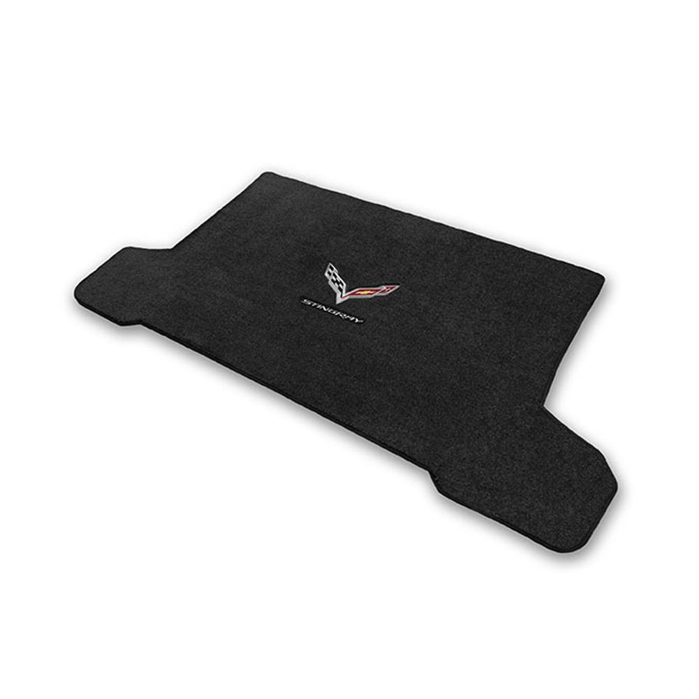 C7 Corvette Stingray Cargo Mat Convertible - Lloyds Mats with Crossed Flags & Stingray Script