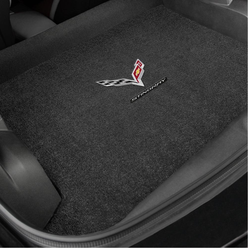 C7 Corvette Stingray Cargo Mat Coupe - Lloyds Mats with Crossed Flags & Stingray Script