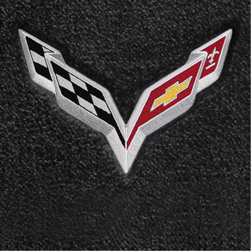 C7 Corvette Stingray Floor Mats - Lloyds Mats with C7 Crossed Flags