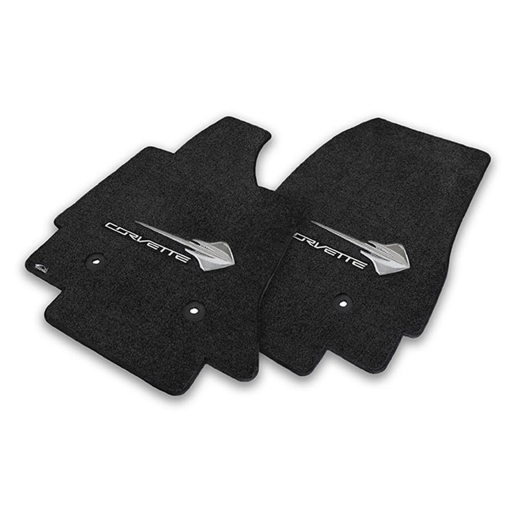 C7 Corvette Stingray Floor Mats - Lloyds Mats with C7 Stingray Emblem & Corvette Script