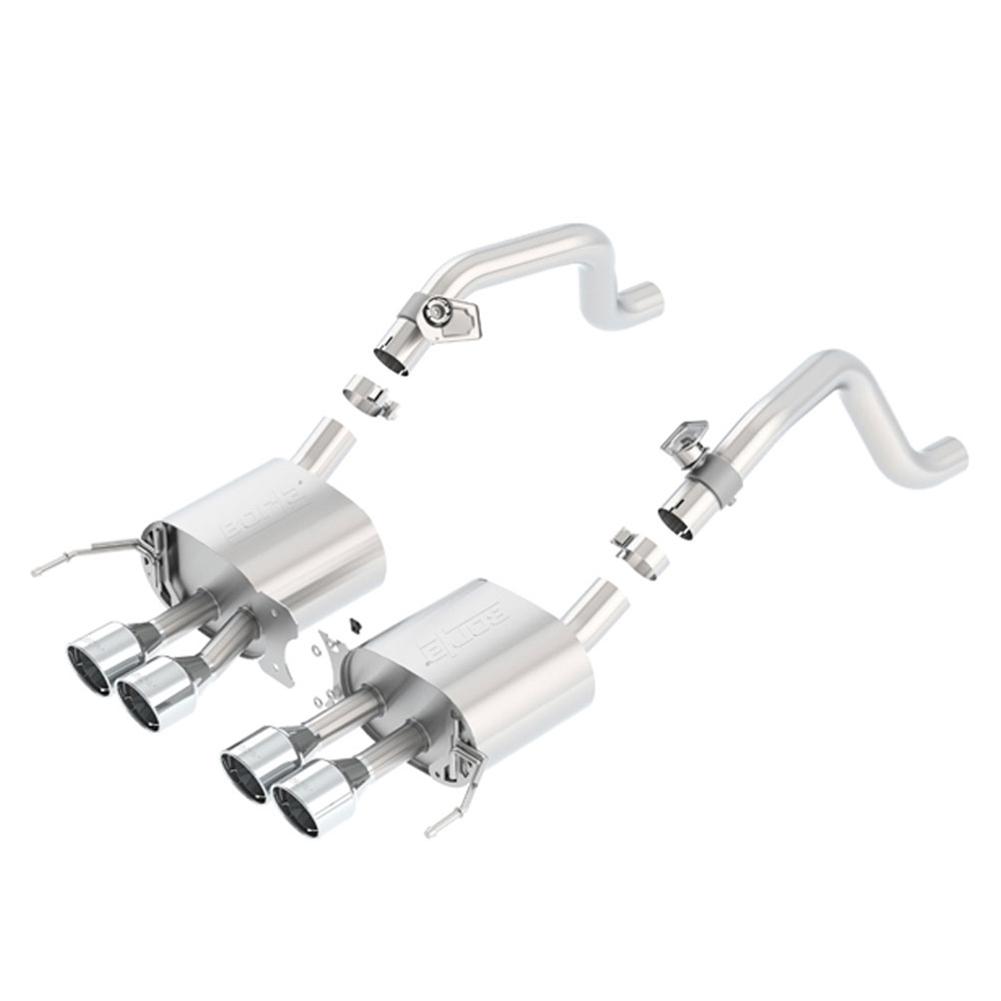 C7 Corvette Z06 Exhaust - Borla S-Type Axle-Back w/out NPP : Quad 4.25