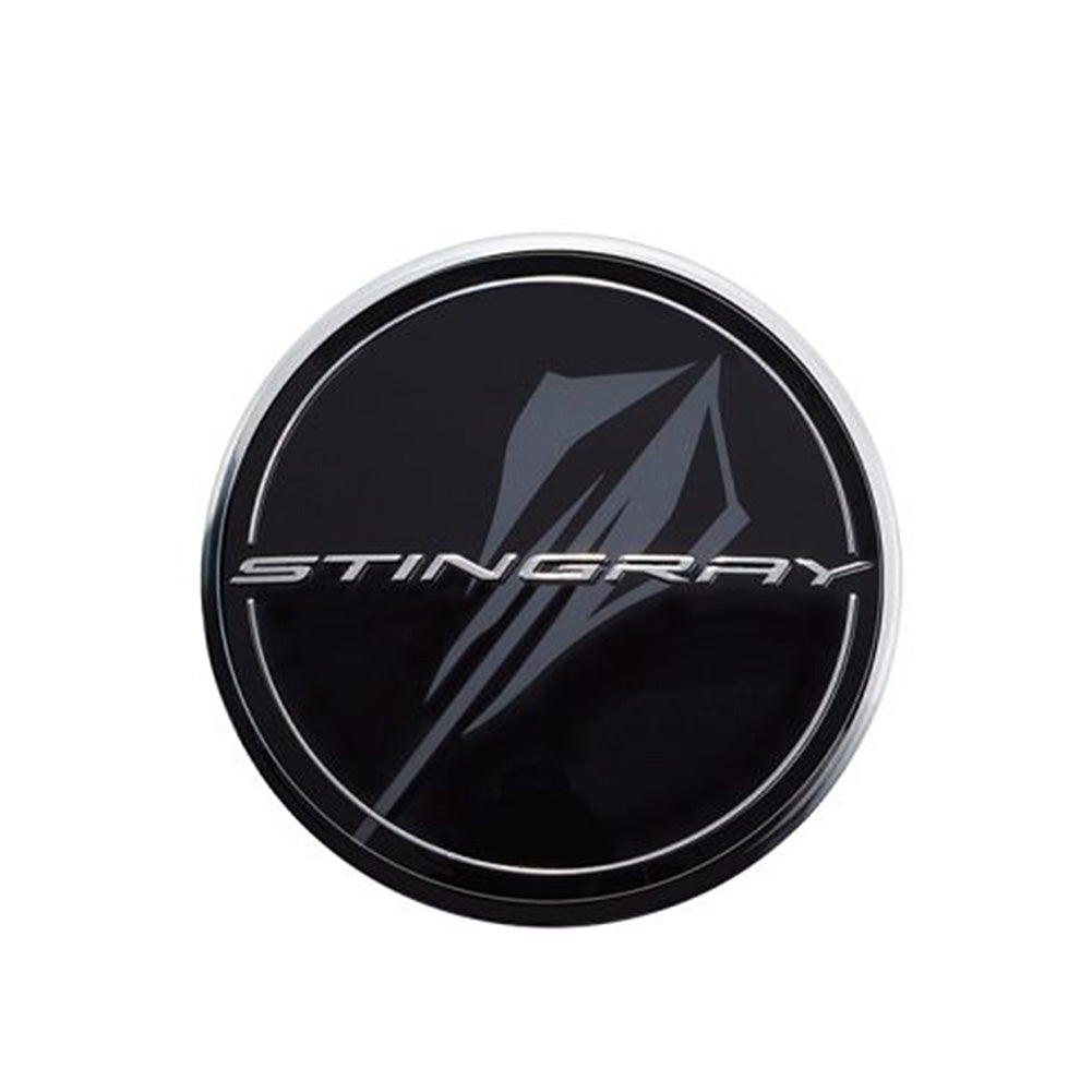 Next Generation Corvette Stingray Wheel Center Cap : Black
