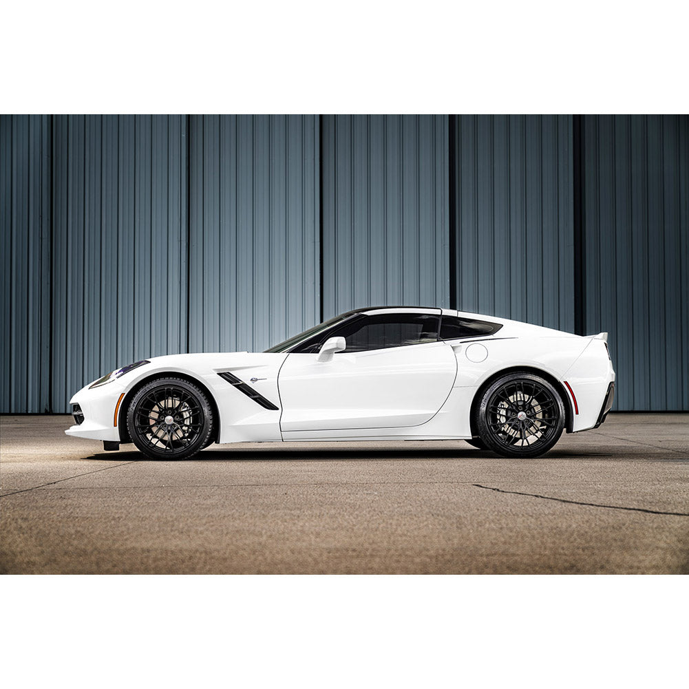 Corvette Wheels (Set) - Cray Falcon Forged Monoblock - Matte Black