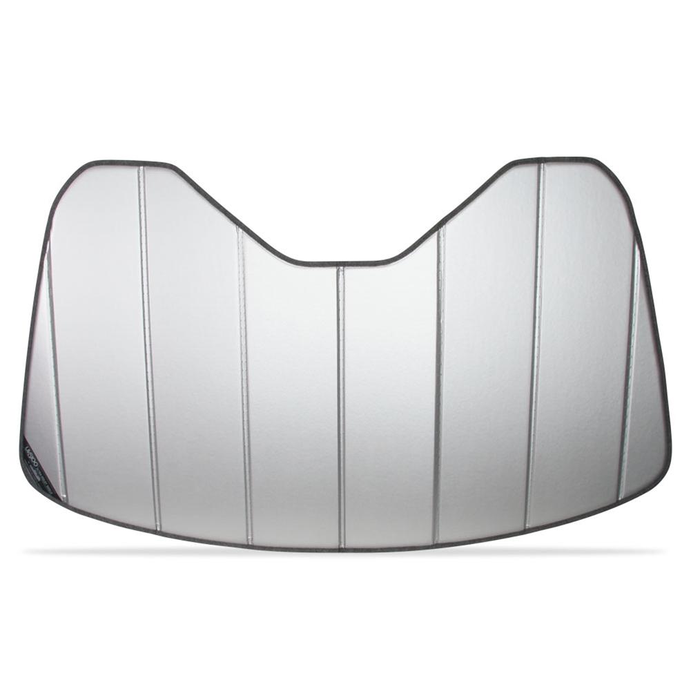 Corvette Accordion Style Sunshade - Insulated Plain Silver : C8 Stingray, Z51