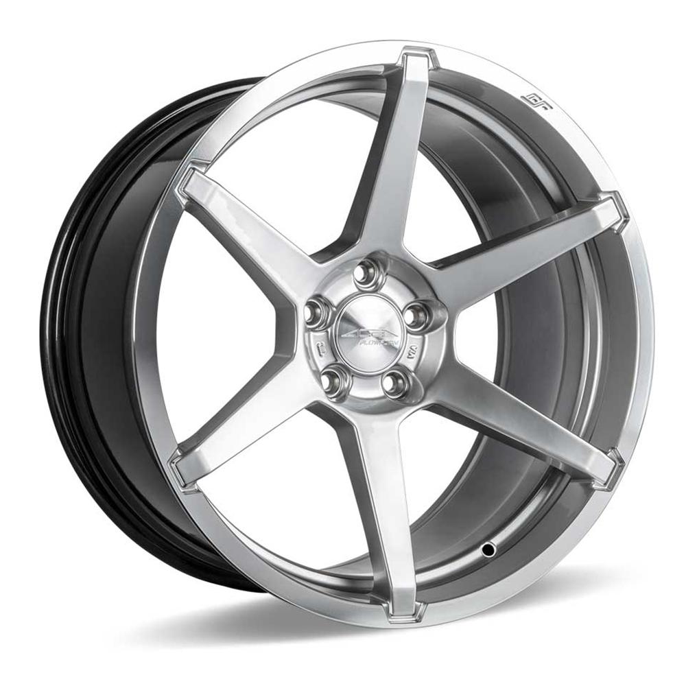 Corvette ACE Flow Form AFF06 Wheels - Liquid Silver Machined : C7 Z06