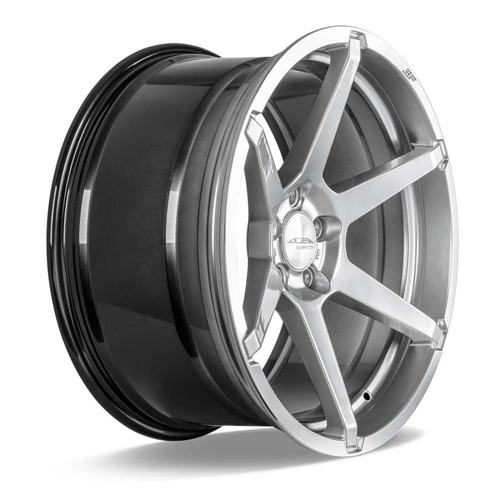 Corvette ACE Flow Form AFF06 Wheels - Liquid Silver Machined : C7 Z06
