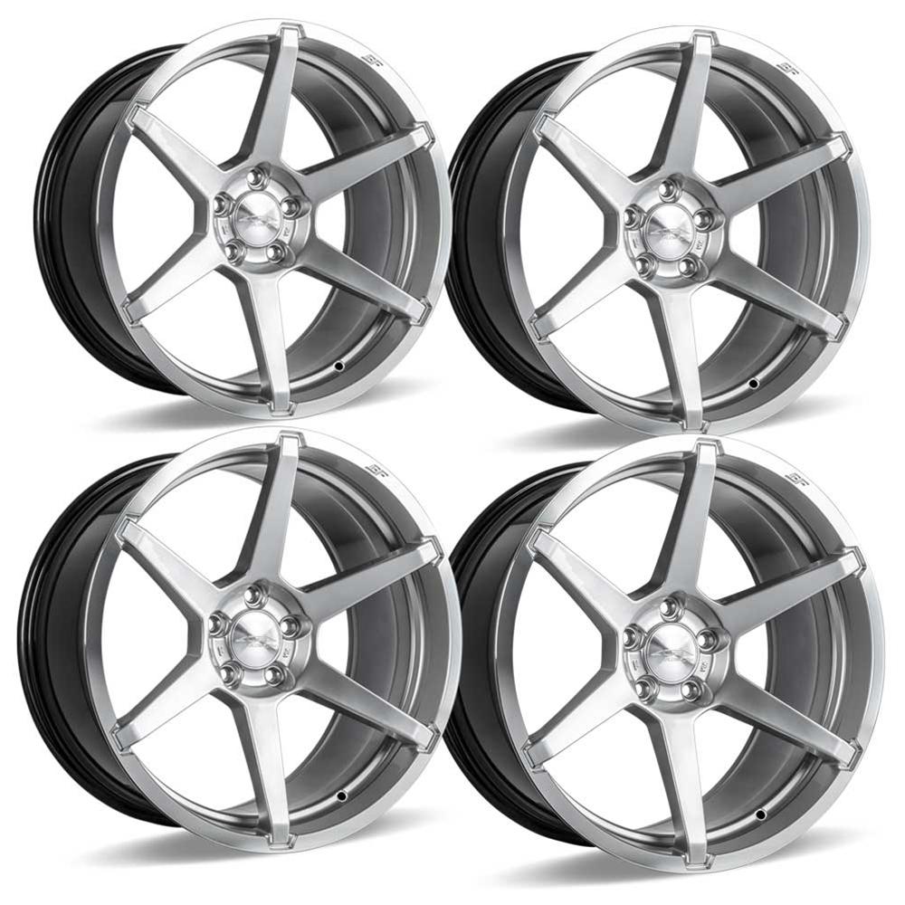 Corvette ACE Flow Form AFF06 Wheels - Liquid Silver Machined : C7 Z06