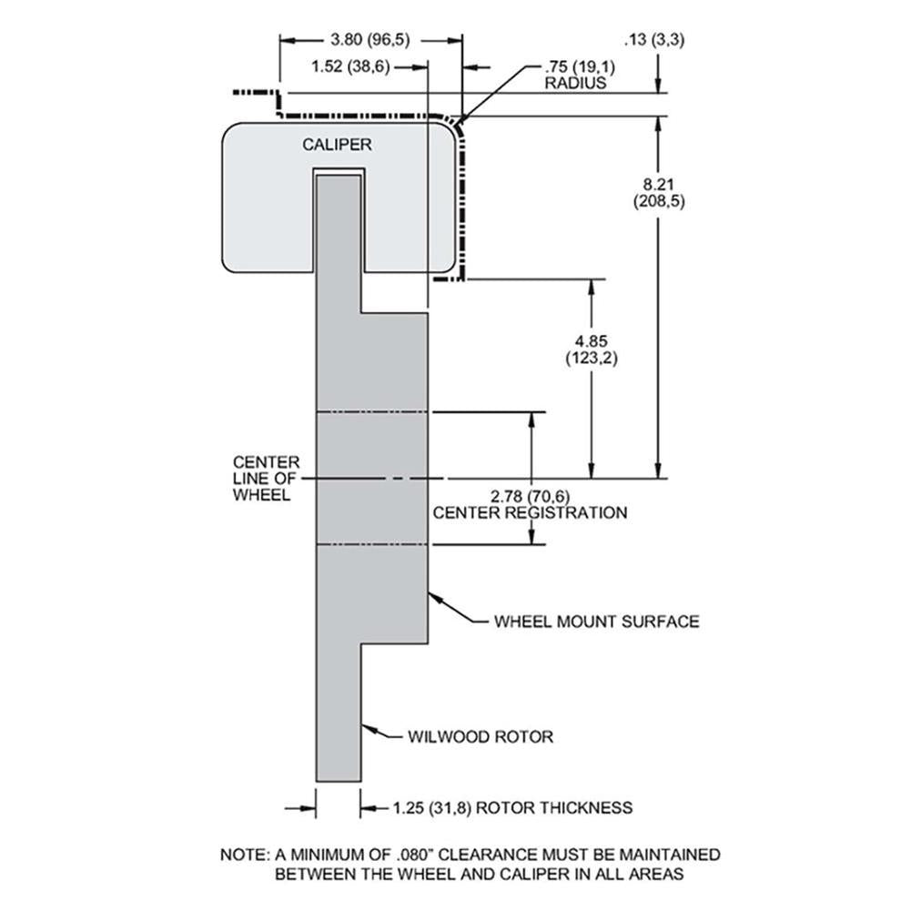 Corvette AERO6 Front Big Brake Kit - Slotted 14.00 inch - Wilwood - Black : 2005-2013 C6