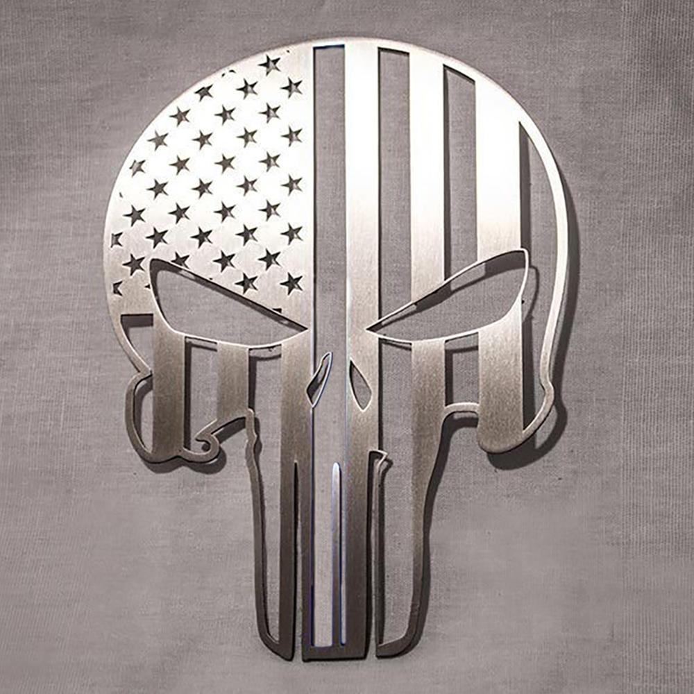 Corvette American Pride Patriot Skull Emblem 6" : C5, C6, C7