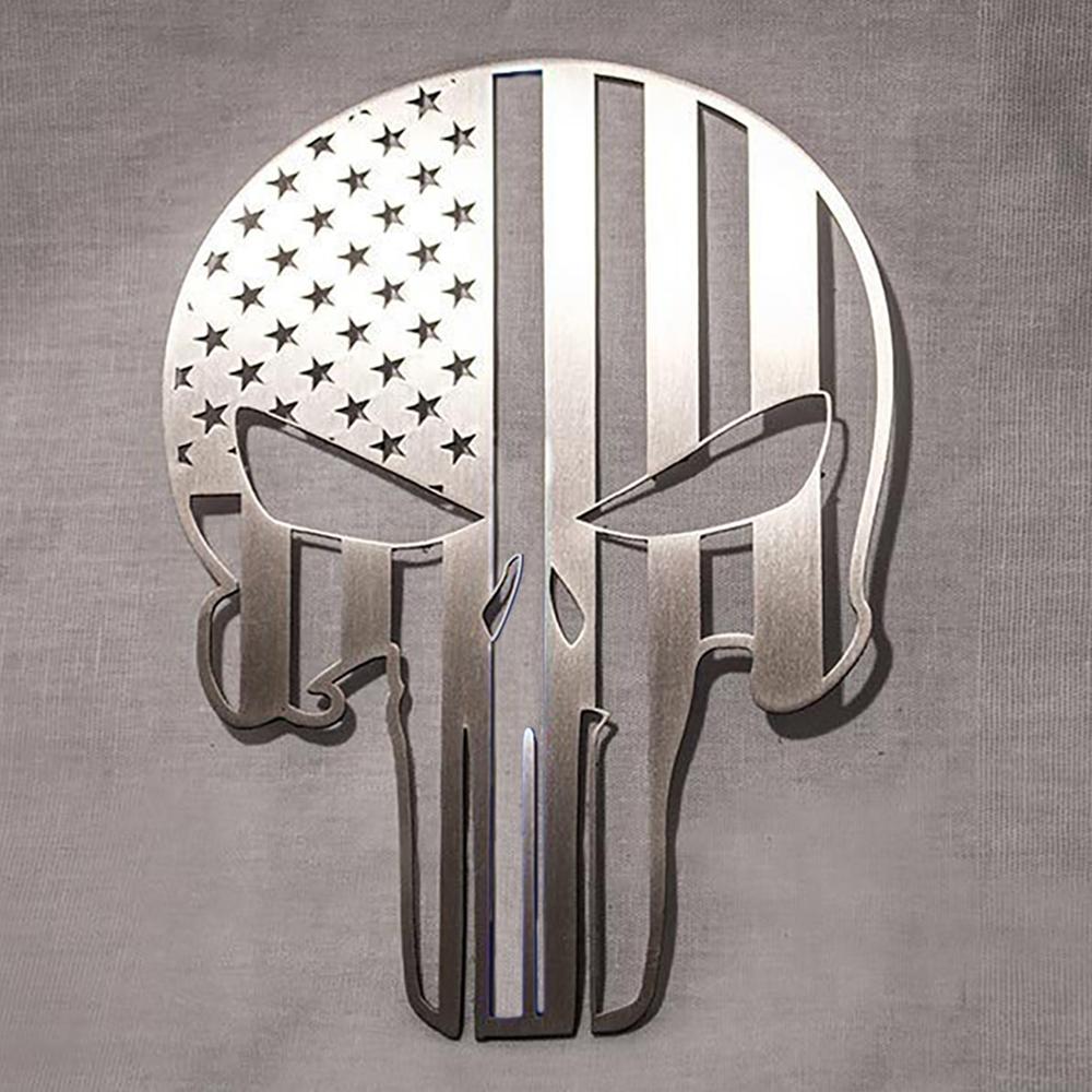 Corvette American Pride Patriot Skull Emblem 6" : C5, C6, C7