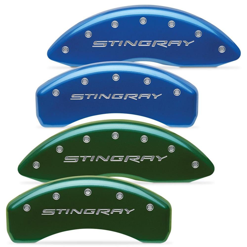 Corvette Brake Caliper Covers - Body Color w/Silver "STINGRAY" Script : C7 Stingray, Z51