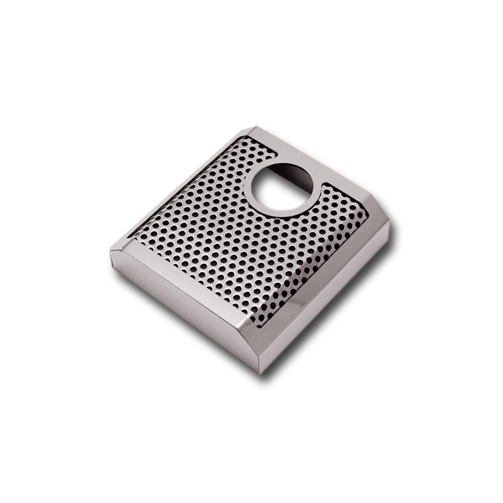 Corvette - Brake Master Cylinder Cover - Perforated Stainless Steel - Auto : C7 Stingray, Z51, Z06, Grand Sport, ZR1