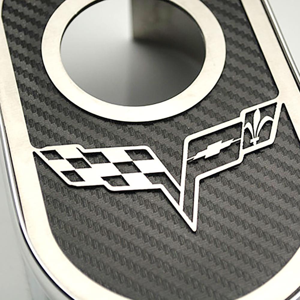 Corvette Brake Master Cylinder w/Crossed Flags & Cap Cover : 2005-2013 C6, Z06, Grand Sport