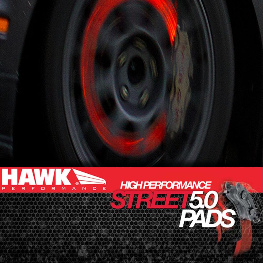 Corvette Brake Pads - Hawk High Performance Street 5.0 - Front 1 Pc. : 2006-2013 Z06 & Grand Sport