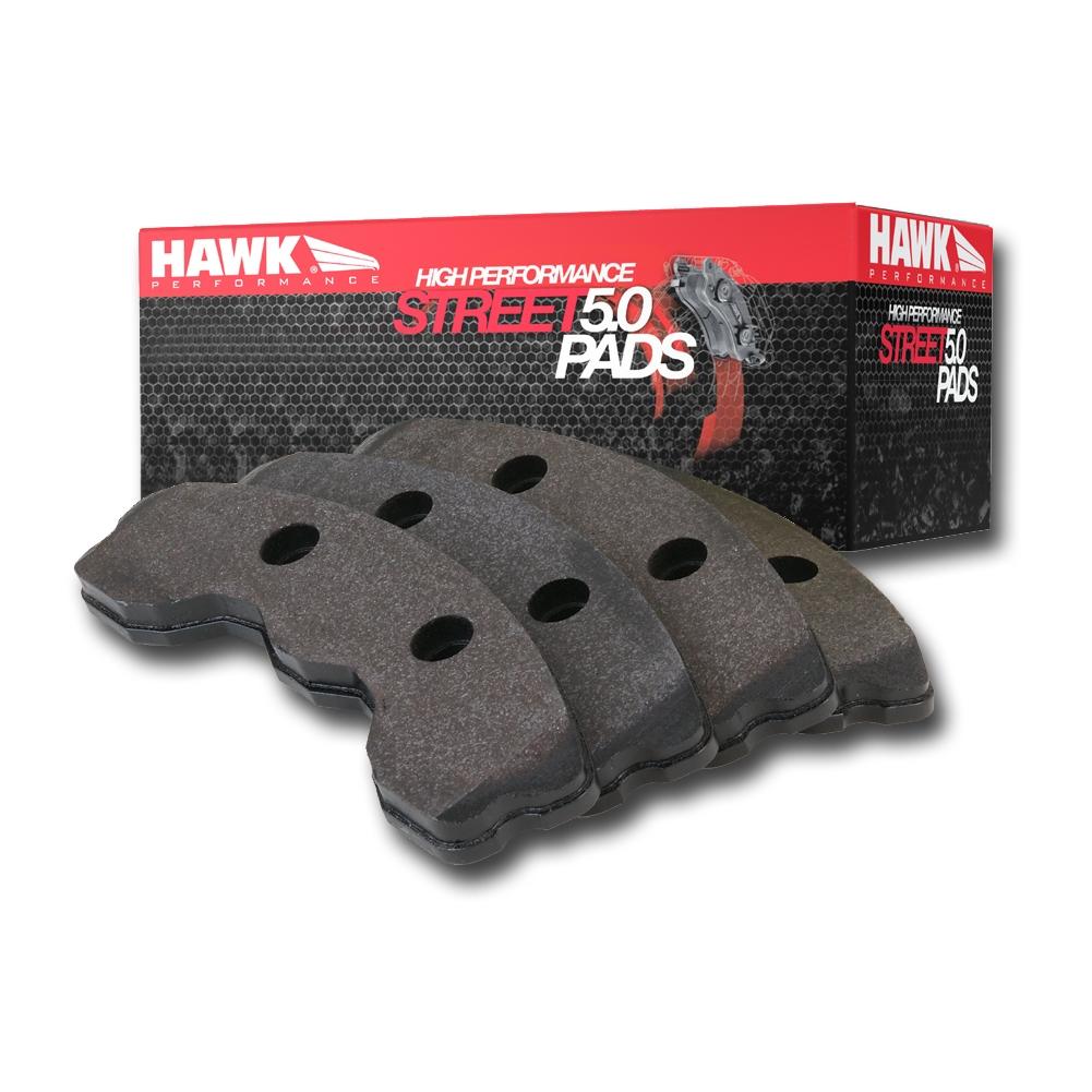 Corvette Brake Pads - Hawk High Performance Street 5.0 - Front : 1988-1996