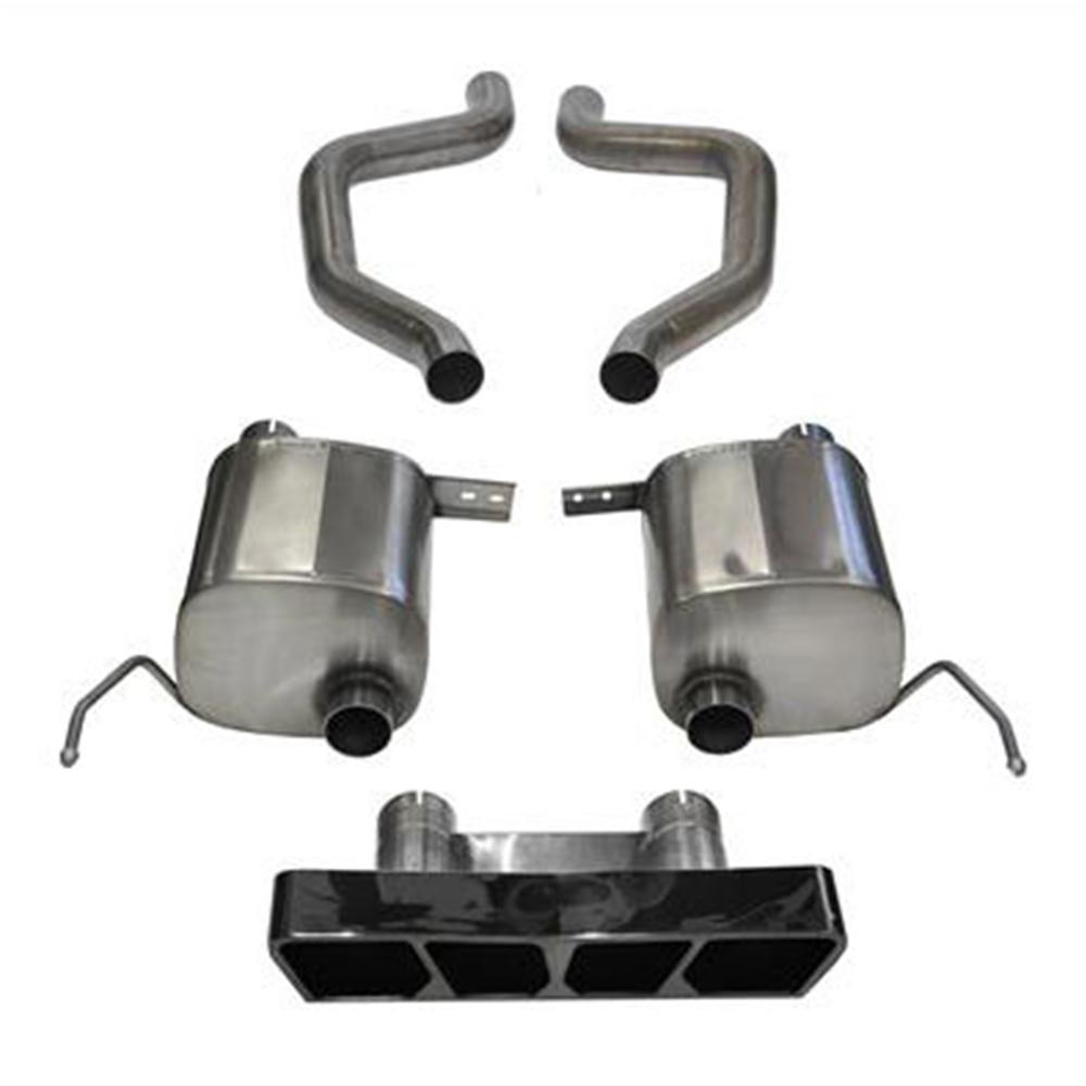 Corvette CORSA Xtreme Exhaust System - Polygon Tips - Black : C7 ZR1