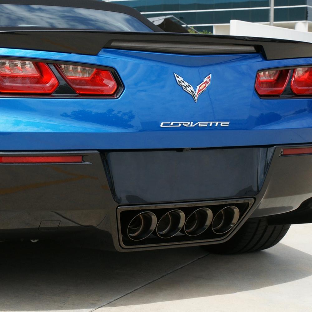 Corvette CORSA Xtreme Valve-Back Performance Exhaust System - Quad 4.50" Black Round Tips : C7 Stingray, Z51